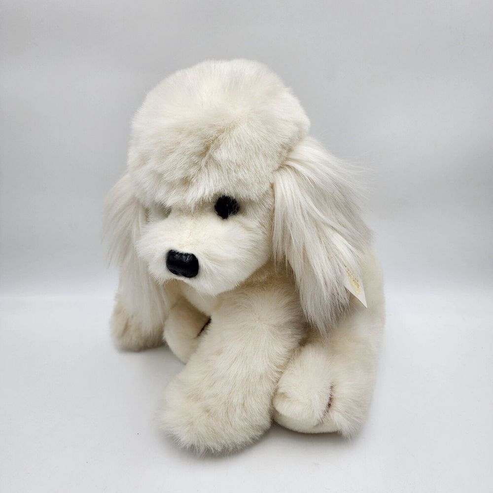Russ Berrie Caress Soft Pets Item 440 White Soft Dog Plush Stuffed - Princess